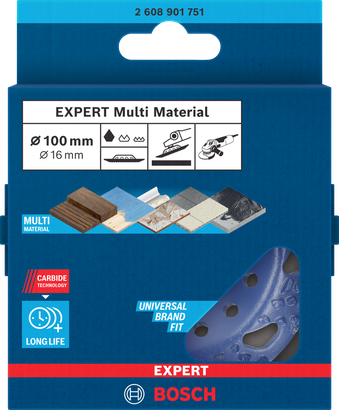 Bosch EXPERT 多材質硬質合金磨頭粗傾斜 100 毫米。